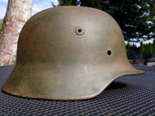 M Wehrmacht 2.WK Stahlhelm Glocke M40 Hersteller Nickelwerke Schwerte Grösse 62