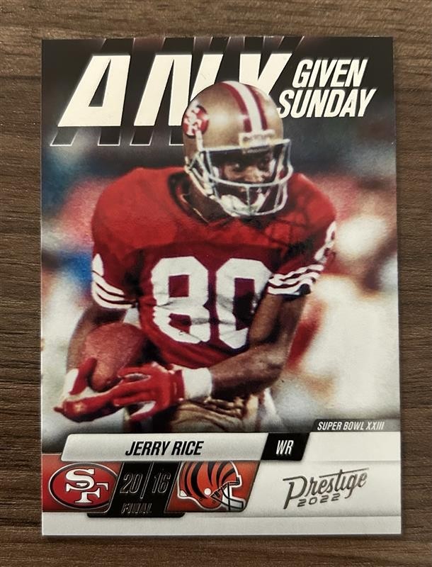 2022 Panini Prestige #2 Jerry Rice Any Given Sunday