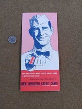 Standard Oil Advertising Chevron New Improved Credit Card 1958 Original Brochure