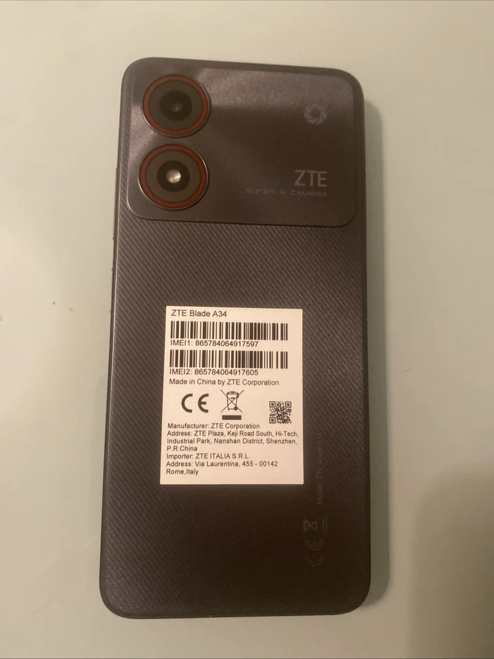 ZTE BLADE A34 DUAL SIM 6.6" OCTA CORE RAM 2+4/64GB 4G LTE GRAY - Immagine 3 di 4