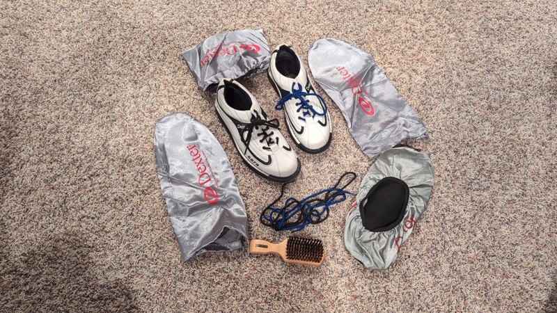 Dexter SST8 Bowling Shoes Men Size 10 M White/Black Leather. ((Look))