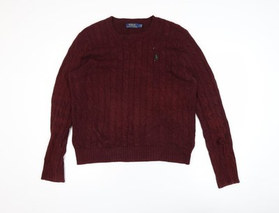 Roter Pullover Pulli Herren UK Größe S Polo Ralph Lauren