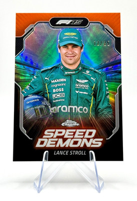  2025 Topps Chrome Formula 1 F1 Lance Stroll #SD-6 Orange /25