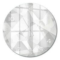 Runde Glas-Wanduhr Aus Glas Glasuhr Abstraktion Hintergrund WeißE Zeiger Fi60 Cm