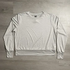 VUORI Light Heather Grey Daydream Crew Long Sleeve Soft Lightweight Top Size XL