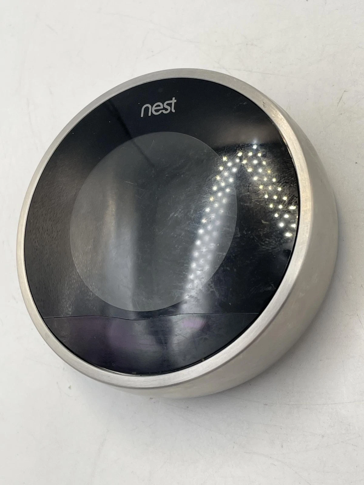Nest 2nd Generation Stainless Steel Programmable Thermostat w/ base