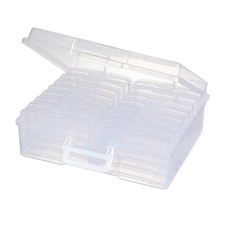 Transparent 4" x 6" Photo Organizers and Photo Storage Box with Handle, 16 In...