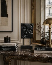 Masque Bouddha en Fonte | Cast Iron Buddha Face Sculpture
