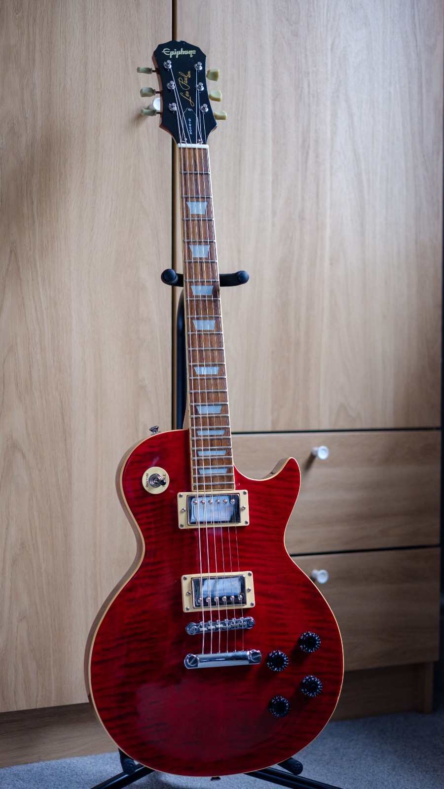 Epiphone Limited Edition Les Paul Standard Translucent 1997- pro set up,upgraded