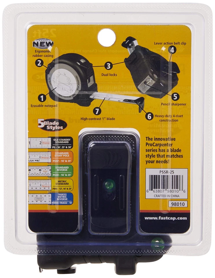 Fastcap PSSR-25 25-Foot Procarpenter Lefty/Righty Standard Measuring Tape - Image 4 of 4
