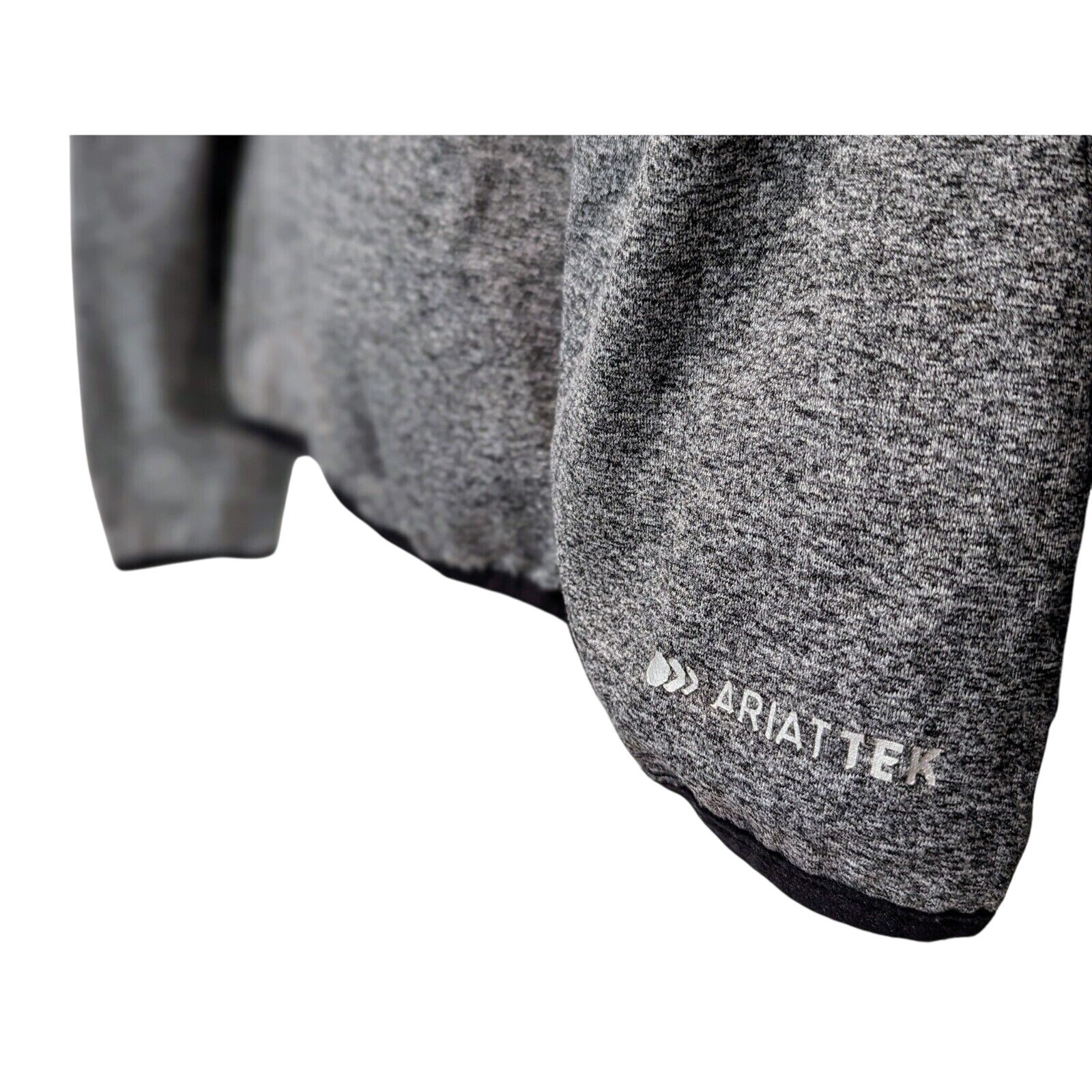 Ariat Womens Zip AriatTEK Jacket Size L Gray Black Trim Athletic Equestrian $140