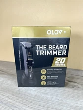 OLOV -The Beard Trimmer Model YH-7155, Black, 20 Adjustable Lengths ~ NEW SEALED