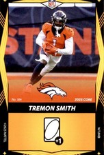 2025 Uno Elite Core Tremon Smith Denver Broncos #164 Yellow