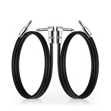 GOGHOST Short Guitar Cables 3.3FT, Amp Chord Electric 3.3 ft, Black