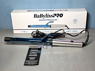 BaByliss Pro Nano Titanium 1'' Extended-Barrel Curling Iron up to 430°F