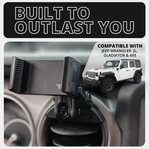 Link Vent Phone Mount Compatible with 2018 – 2023 Jeep JL, Gladiator, and 4XE... - 第 3/9 張圖片