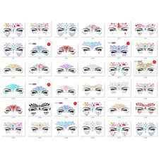 Face Gems Adhesive Glitter Jewel Tattoo Sticker Festival Gems Rave Party Body Ma