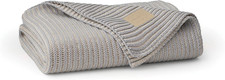 BOLL  BRANCH Sunday Throw Blanket - 70" x 45" - Shore/Heathered Oatmeal - 100 