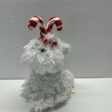 Dan Dee Spinning Animated White Dancing Christmas Dog Puppy Jingle Bells Rare