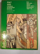 Fiat 500 Autobook Shop Manual,Manuale Officina,Manuale di Officina 1957-1973