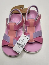 Size 8 See Kai Run Basics Shayna Gladiator Sandals Girls Toddler Coral Pink