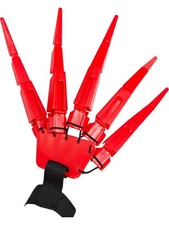 Adult's Red Articulating Left Hand Finger Glove Costume Accessory