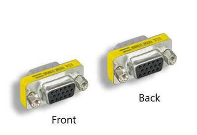 HD15 VGA SVGA Female to Female Mini Gender Changer & Coupler to extend VGA cable
