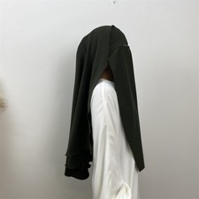 Prayer Burka Large Overhead Headscarf Women Muslim Instant Hijab Veil Full Cover