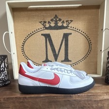 Nike Cortez Unisex Sneaker US 11 White/Red/Black Leather Low Top Lace