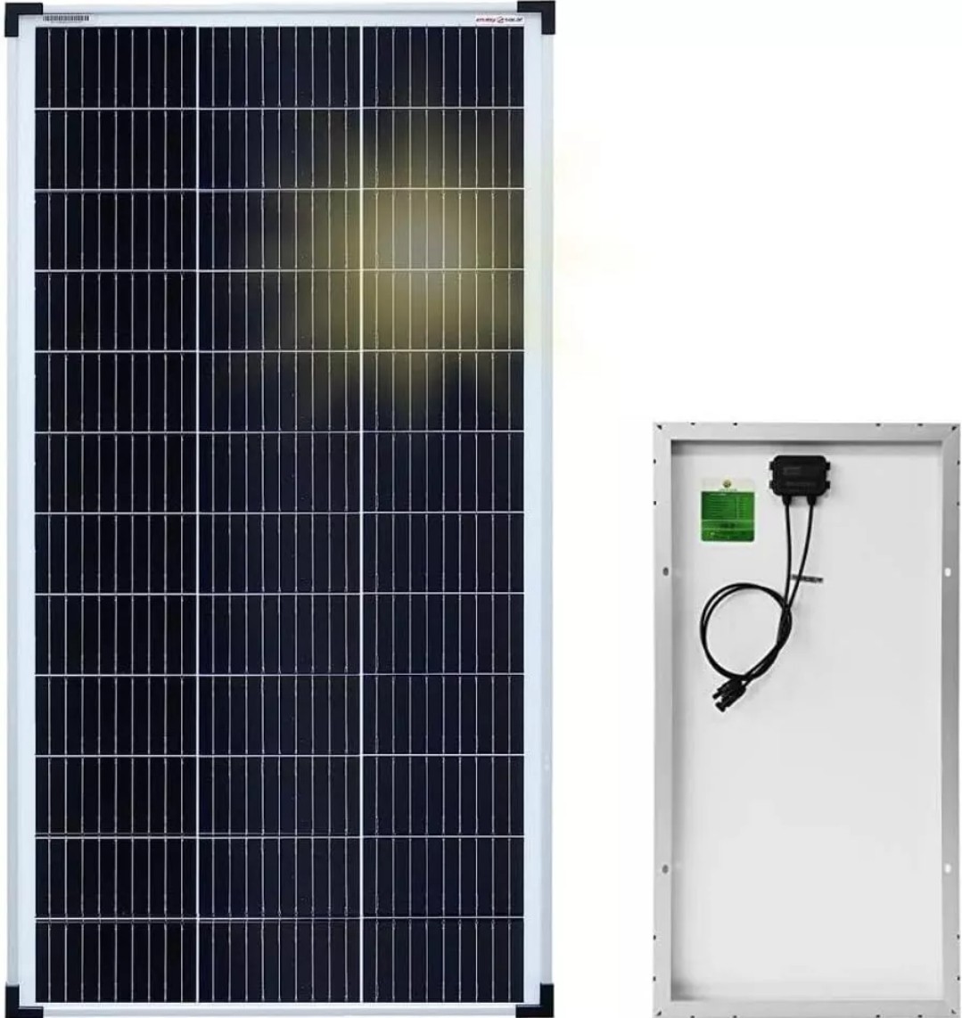 Pannello solare Fotovoltaico 100w 12v Monocristallino. Risparmio Energetico.