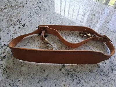 HARTMANN TAN LEATHER REPLACEMENT STRAP FOR LUGGAGE/41'' ADJUSTABLE- GUC!
