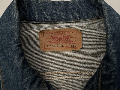 Levi's 71506-0216 90's Denim Jacket Made in USA Size 46L