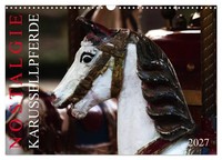 "Calendar 2027 · US Version · Nostalgia Carousel Horses (Wall Calendar 2027 17\" ×"