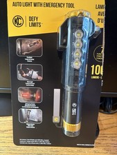 Kc Auto Light Flashlight W Emergency Toolwork Lighttoolscharge Cord Nip