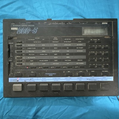 Korg DDD-5 Digital Drum Machine Tap Tempo 8 Pads MIDI In/Out w/ AC Adapter