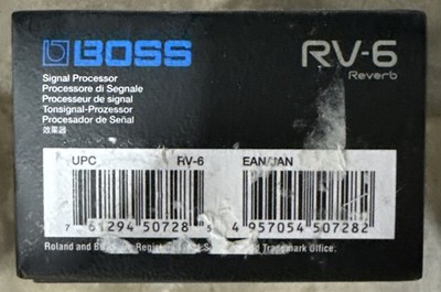 Brand New Boss RV-6 Digital Reverb - Brand new