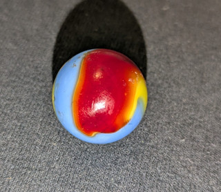 Vintage DUG Akro Agate Superman Corkscrew Marble/.80 #1