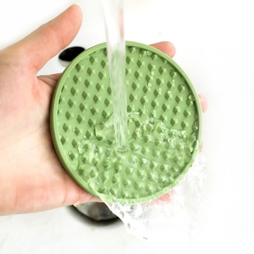 6 Stück Silikon Untersetzer Rund Rutschfest Tasse Matten Getränke Tisch Glas Pad mit Halter - Bild 10 von 24