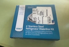 NEW! Smart Choice 6’ Stainless Steel Refrigerator, Waterline Kit.