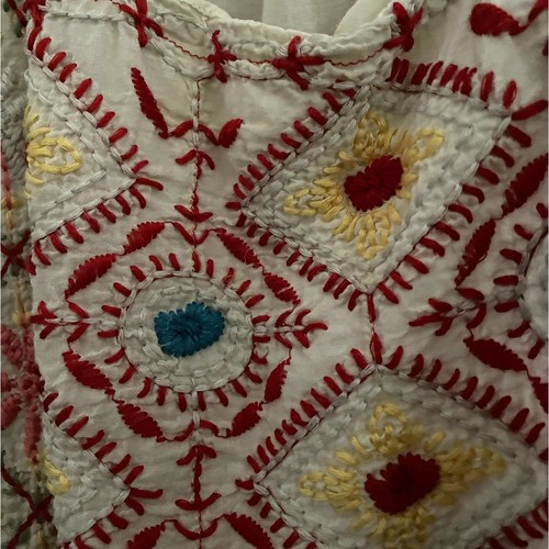 Johnny Was 100% Cotton Embroidered Open Jacket Kimono Large - Picture 7 of 12