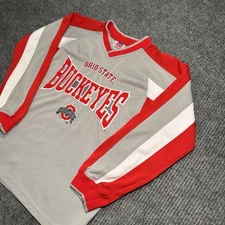 Vintage Ohio State Buckeyes Jersey Shirt Mighty Mac Youth Sz Med Embroidered