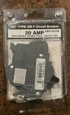 Connecticut Electric UBIF-0220N Thin 20 Amp 2-Pole Stab-Loc Type Circuit Breaker