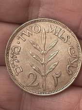 1927 British Palestine 2 Mils Collector’s HIGH GRADE  COIN
