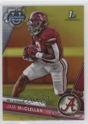 2023 Bowman U Chrome Yellow Refractor 21/75 Jase McClellan #75 07x3