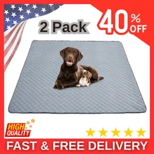 Reusable Washable Pee Pads for Dogs Large/Extra Large 36'' x 41'' 2 Pack, Abs...