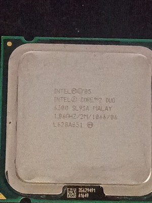 Intel Core 2 Duo SL9SA CPU E6300 1.86Ghz 1066Mhz 2Mb L2 Cache Socket Lga775 Desk