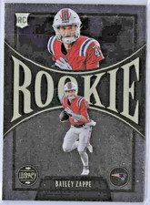 2022 Panini Chronicles Legacy Update #218 Bailey Zappe Silver RC Rookie Patriots