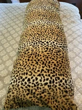 Plush cheetah print body pillow cover zipper body pillow cover 54” Long