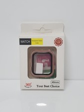 ORIbox Apple Watch Case with Tempered Glass   Series 4/5/6/SE, Pink Gold