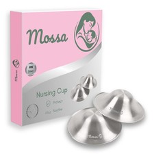 Mossa The Original 999 Silver Nursing Cups,Nipple Covers Breastfeeding,Nipple...